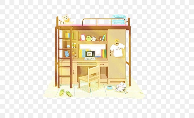 Cartoon Dormitory Illustration, PNG, 642x500px, Cartoon, Architecture, Dollhouse, Dormitory, Estudante Download Free