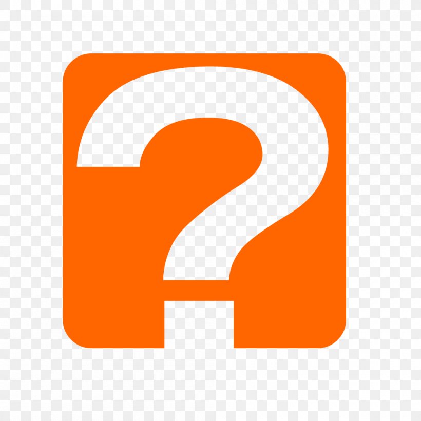Question Mark, PNG, 1000x1000px, Logo, Area, Brand, Orange, Rectangle Download Free