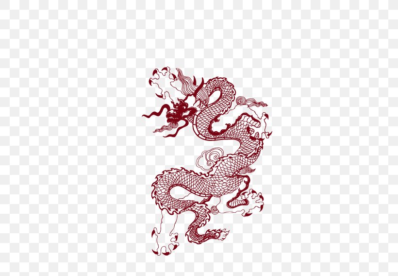 Chinese Dragon Fenghuang Totem Clip Art, PNG, 710x568px, Chinese Dragon, Chinese New Year, Chinoiserie, Culture, Fenghuang Download Free