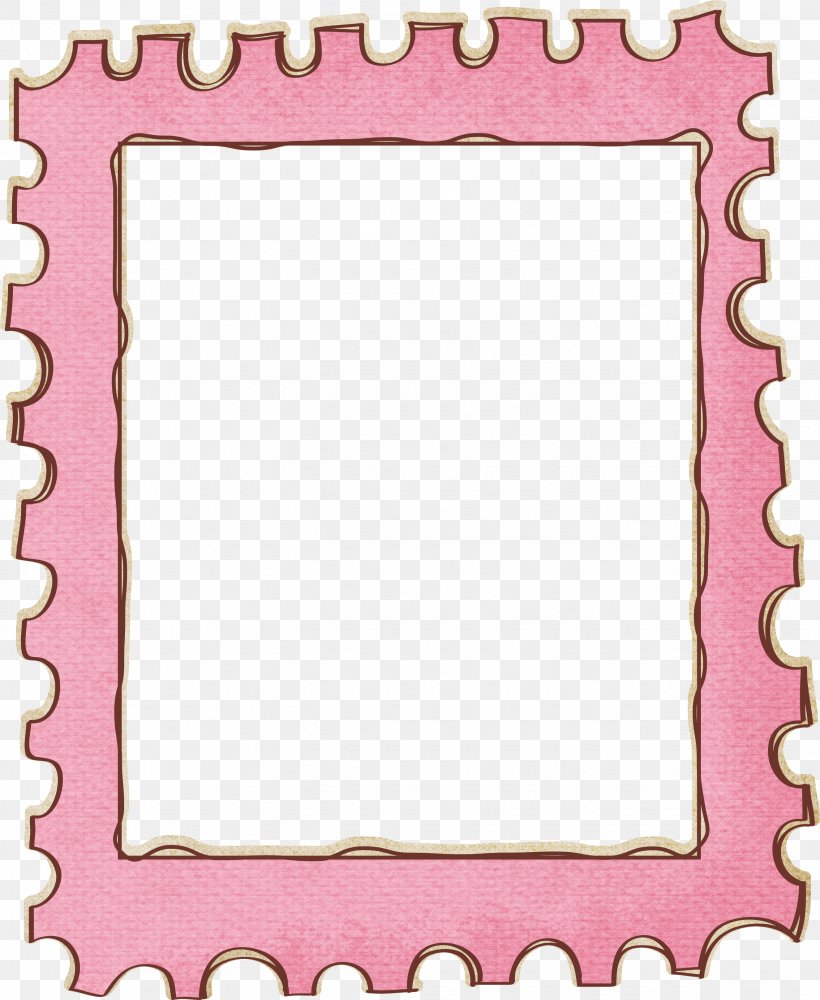 Postage Stamp Picture Frame Wallpaper, PNG, 2651x3236px, Postage Stamp, Drawing, Photography, Picture Frame, Pink Download Free