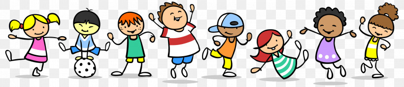 Cartoon Child Sharing Pleased, PNG, 2951x644px, Cartoon, Child, Pleased, Sharing Download Free