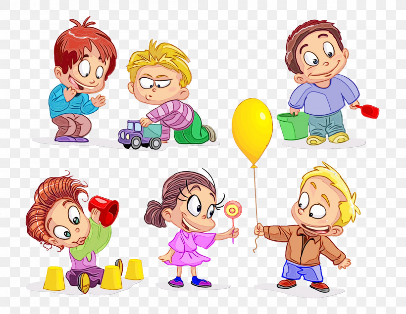 Cartoon Sharing Toy Child, PNG, 2000x1550px,  Download Free