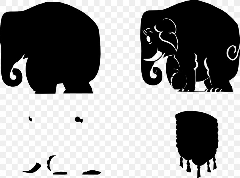 Indian Elephant African Elephant Wildlife Mammal Logo, PNG, 947x703px, Indian Elephant, African Elephant, Bear, Behavior, Black Download Free