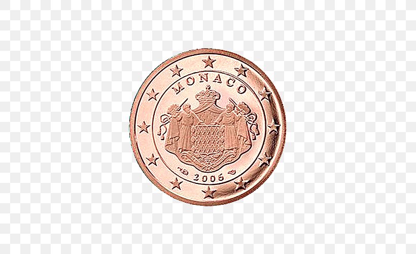 5 Cent Euro Coin Monégasque Euro Coins 1 Euro Coin, PNG, 500x500px, 1 Euro Coin, 2 Euro Cent Coin, 5 Cent Euro Coin, Cent, Coin Download Free