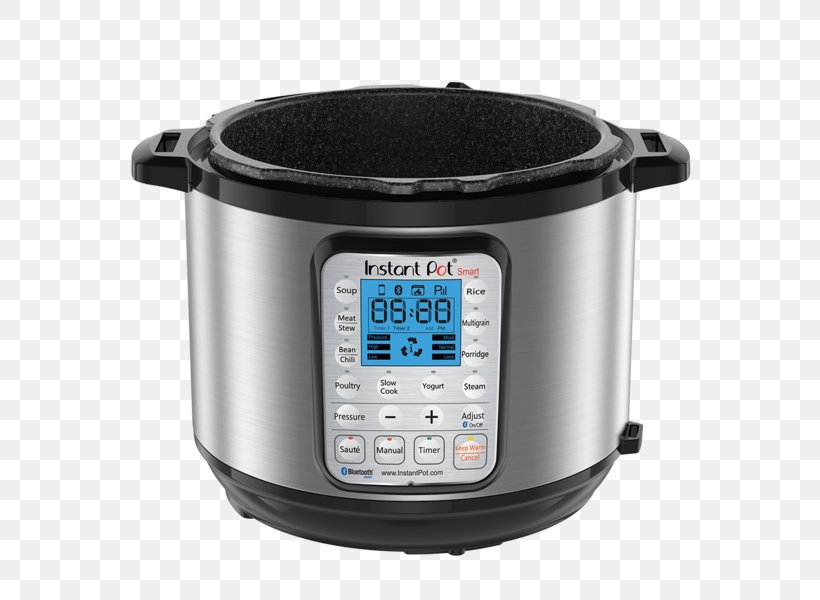 Instant Pot Pressure Cooking Slow Cookers Mobile Phones, PNG, 600x600px, Instant Pot, Bluetooth, Cooker, Cooking, Cooking Ranges Download Free