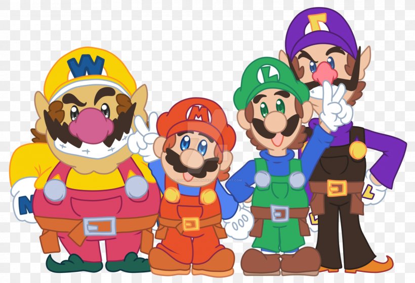 Mario Bros. Luigi Mario & Wario Super Mario Land 2: 6 Golden Coins, PNG, 1600x1093px, Mario Bros, Cartoon, Fictional Character, Human Behavior, Luigi Download Free