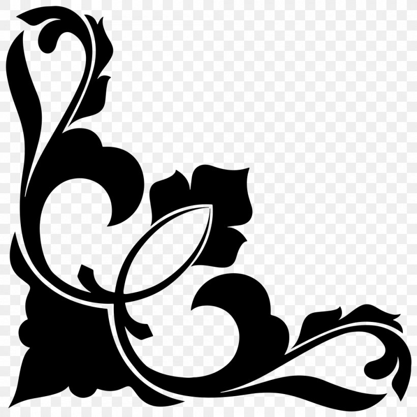 Art Ornament Clip Art, PNG, 1000x1000px, Art, Artwork, Black, Black And White, Drawing Download Free