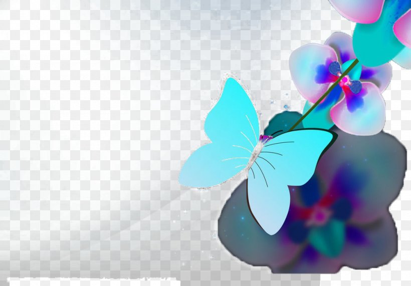 Butterfly Blue, PNG, 1000x697px, Butterfly, Blue, Color, Flower, Gratis Download Free