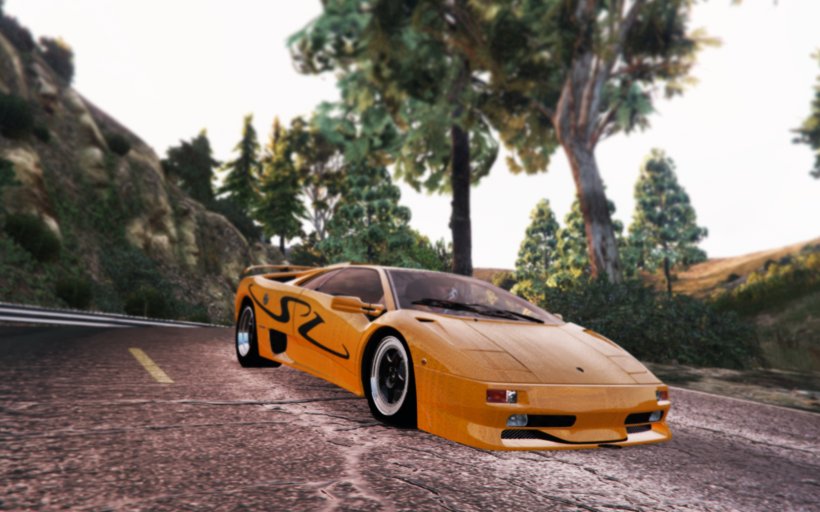 Grand Theft Auto V Lamborghini Diablo Sports Car, PNG, 1600x1000px, Grand Theft Auto V, Asphalt, Automotive Design, Car, Grand Theft Auto Download Free