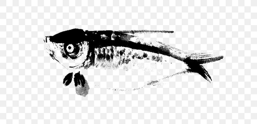 Ink Wash Painting Chinese Painting Fish, PNG, 650x395px, Ink, Art, Beak, Black And White, Chinese Painting Download Free