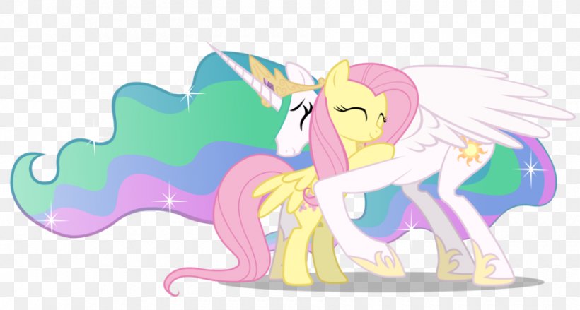Princess Celestia Fluttershy Pony YouTube Apple Bloom, PNG, 900x482px, Watercolor, Cartoon, Flower, Frame, Heart Download Free