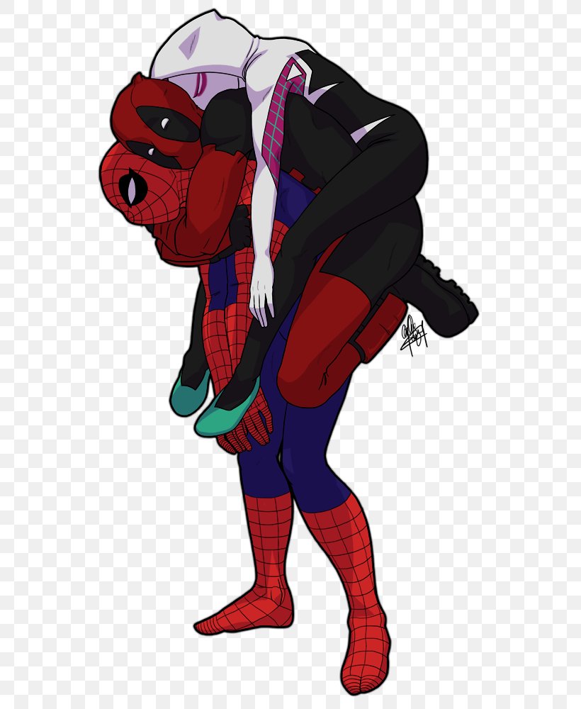 Spider-Man Deadpool Fan Art, PNG, 572x1000px, 2016, Spiderman, Art, Artist, Cartoon Download Free