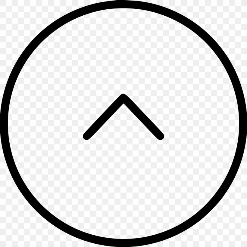 Symbol Circled Dot Arrow, PNG, 980x982px, Symbol, Arah, Area, Black, Black And White Download Free