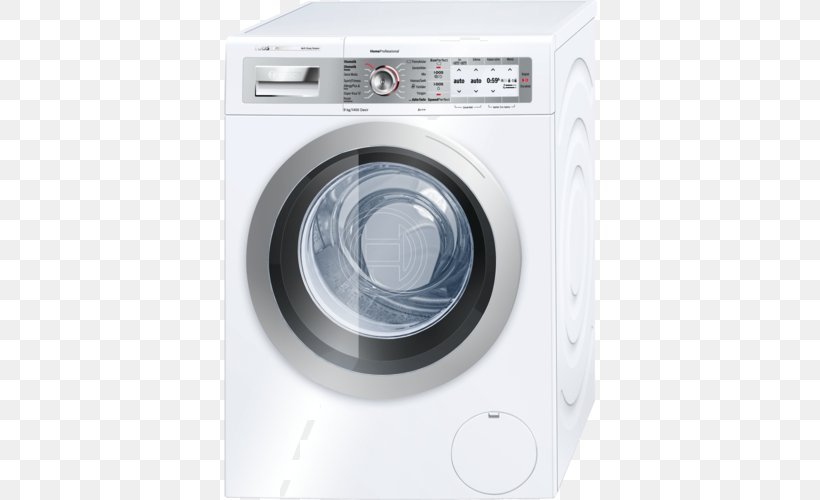 Washing Machines Home Appliance Robert Bosch GmbH Bosch 500 Series WAT28401UC Energy Star, PNG, 500x500px, Washing Machines, Abt Electronics, Clothes Dryer, Energy Star, Home Appliance Download Free