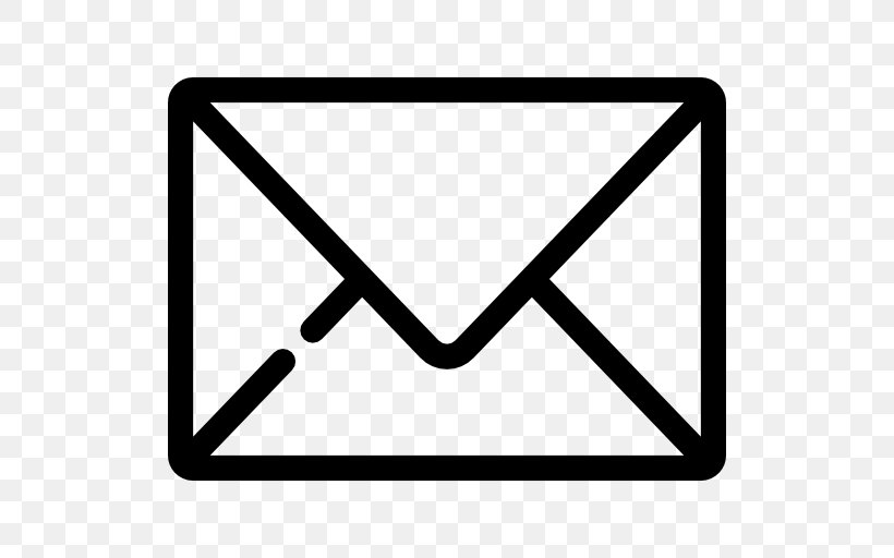 Email Message Icon Design, PNG, 512x512px, Email, Area, Black, Black And White, Icon Design Download Free