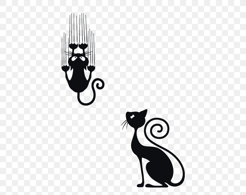 Cat Sticker Clip Art Fur Image, PNG, 650x650px, Cat, Adhesive, Bag, Black, Black And White Download Free