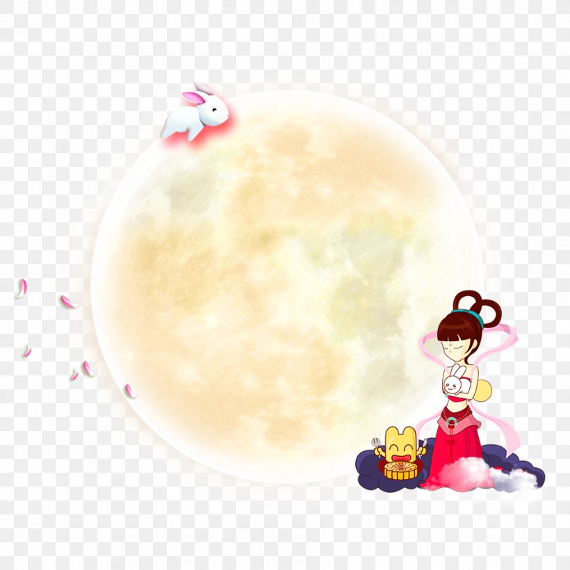 Change Mid-Autumn Festival Computer File, PNG, 945x945px, Change, Drawing, Fictional Character, Midautumn Festival, Moon Rabbit Download Free