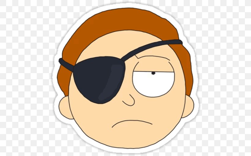 Morty Smith Sticker Telegram Clip Art, PNG, 512x512px, Morty Smith, Aluminium, Cheek, Eye, Eyewear Download Free