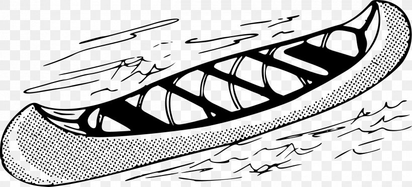 Clip Art Canoe Vector Graphics Openclipart, PNG, 2400x1091px, Canoe, Boat, Canoeing And Kayaking, Coloring Book, Footwear Download Free