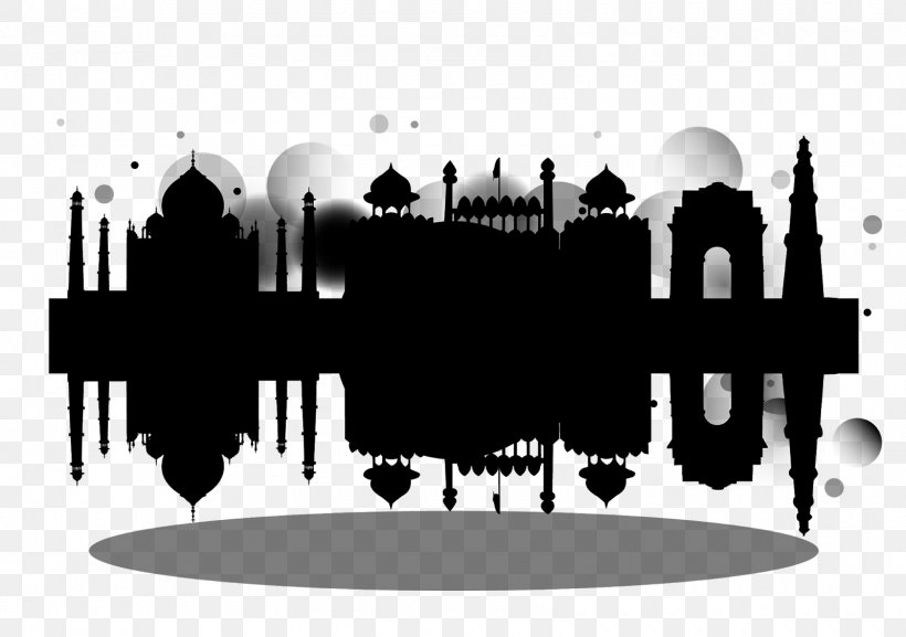 Logo Taj Mahal Red Fort Font Brand, PNG, 1600x1127px, Logo, Blackandwhite, Brand, City, Cityscape Download Free