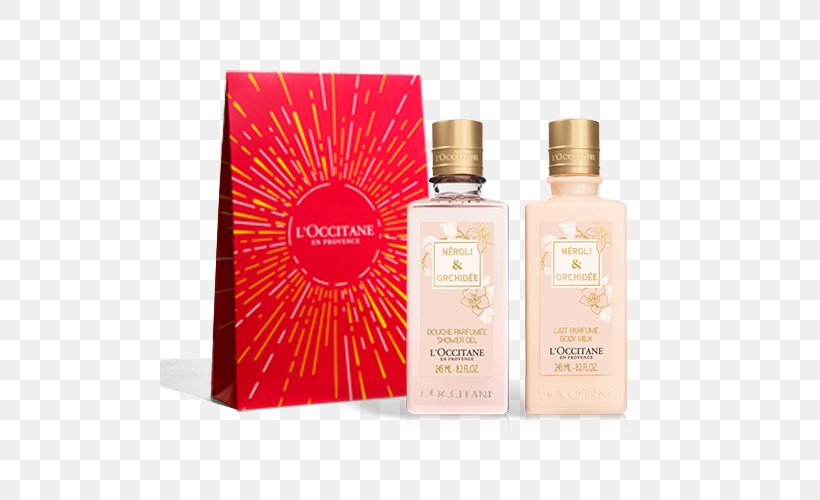 Perfume Lotion L'Occitane En Provence Shower Gel Neroli, PNG, 500x500px, Perfume, Bathing, Cosmetics, Lotion, Milliliter Download Free