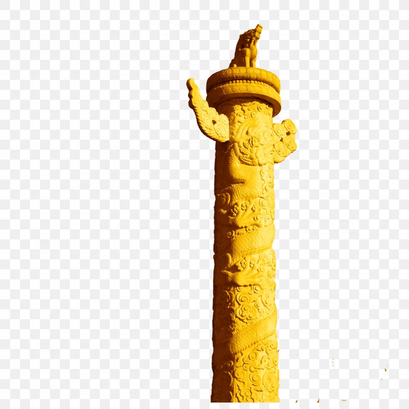 Column Architecture Huabiao, PNG, 1713x1713px, 3d Computer Graphics, Column, Architecture, Chinese Dragon, Gold Download Free