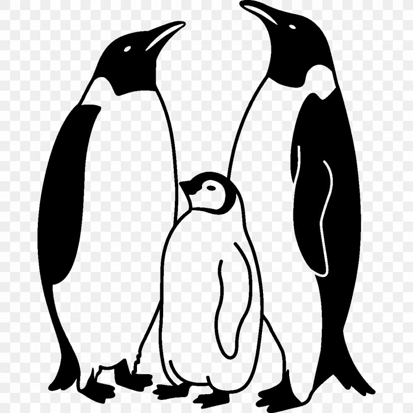 King Penguin Tattoo Razorbills Line Art, PNG, 1200x1200px, King Penguin, Artwork, Beak, Bird, Black And White Download Free