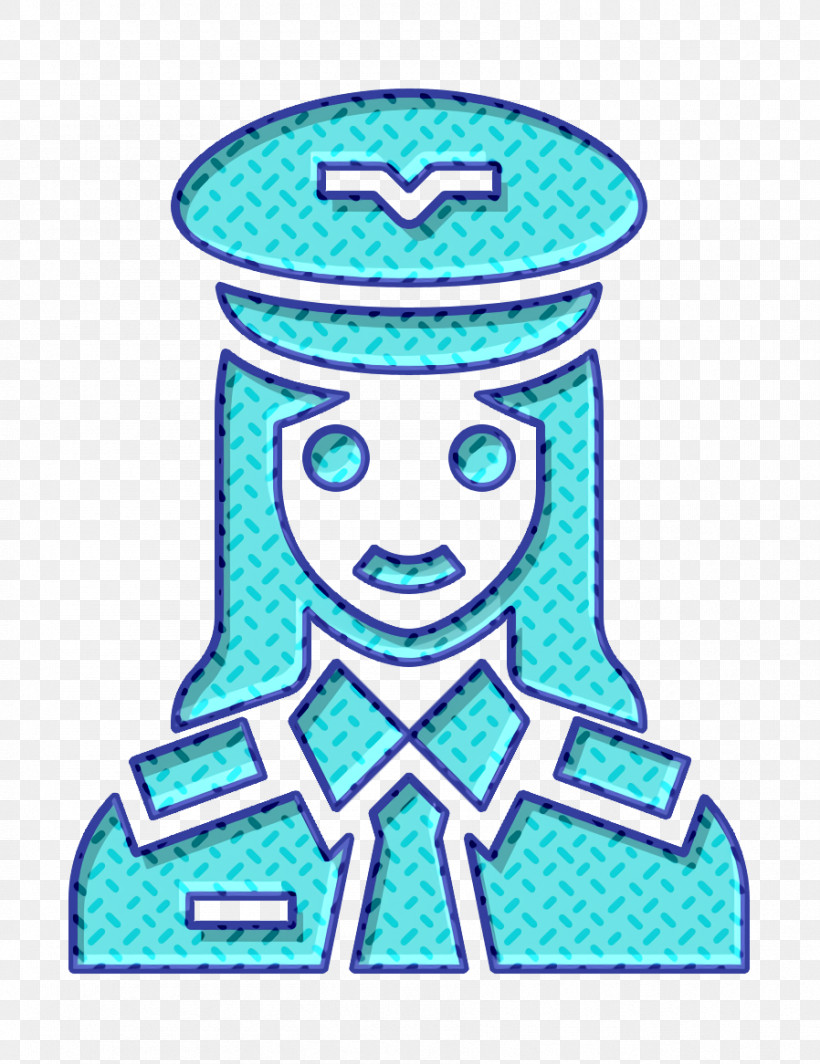 Pilot Icon Occupation Woman Icon, PNG, 898x1166px, Pilot Icon, Aqua, Occupation Woman Icon, Turquoise Download Free