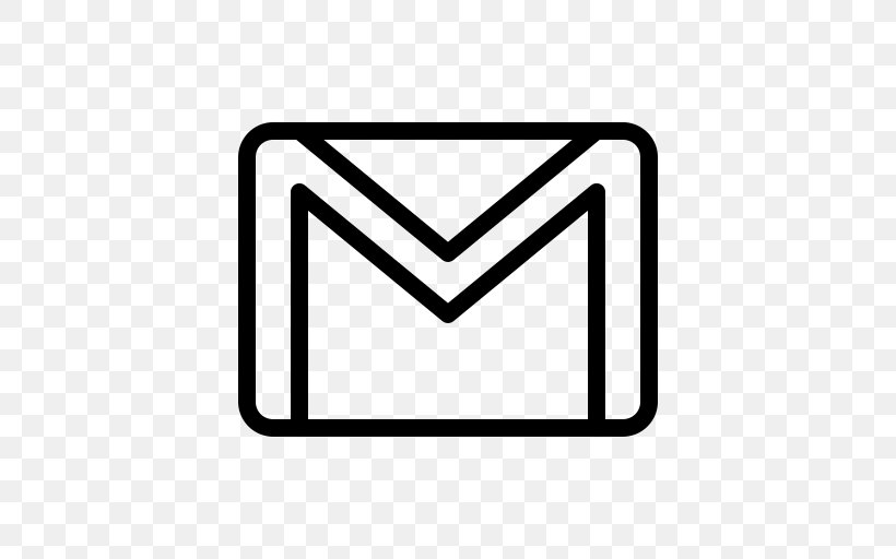 Gmail Email Google Contacts Message, PNG, 512x512px, Gmail, Area, Black, Black And White, Email Download Free