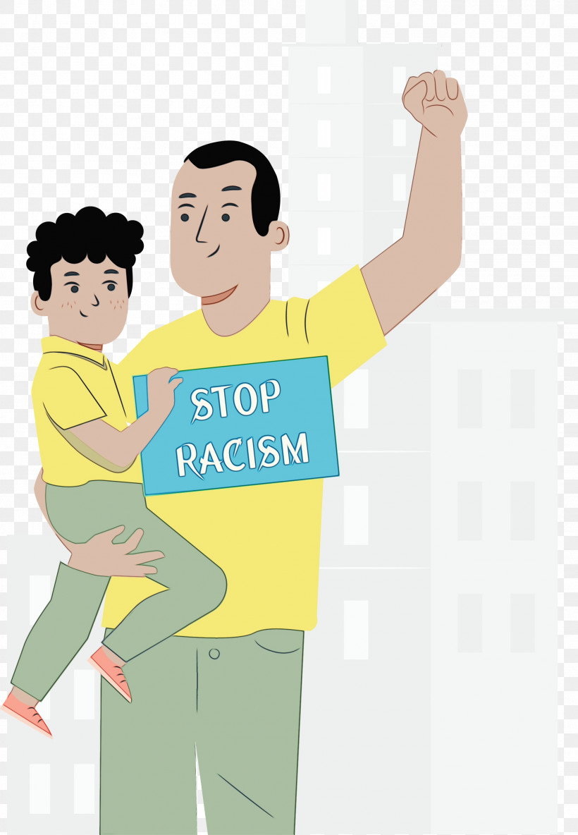 Cartoon Meter Conversation Behavior Human, PNG, 2076x3000px, Stop Racism, Behavior, Cartoon, Conversation, Human Download Free