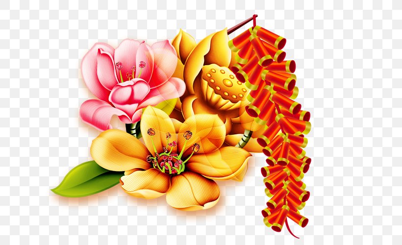 Chinese New Year Traditional Chinese Holidays, PNG, 635x500px, Chinese New Year, Christmas Decoration, Cut Flowers, Floral Design, Floristry Download Free