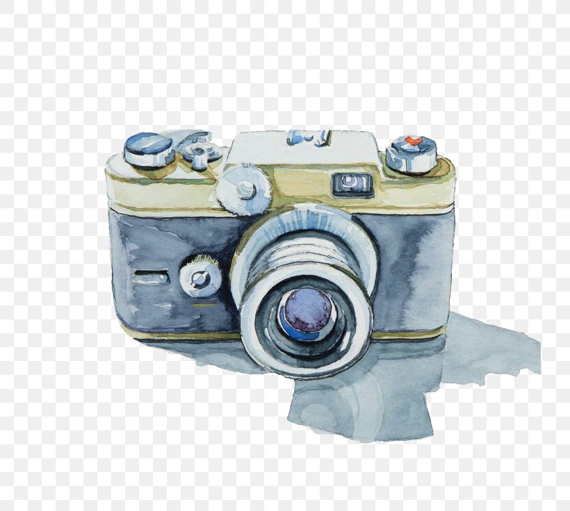 Photographic Film Kodak Camera Watercolor Painting, PNG, 736x736px, 35 Mm Film, 35mm Format, Photographic Film, Art, Brownie Download Free