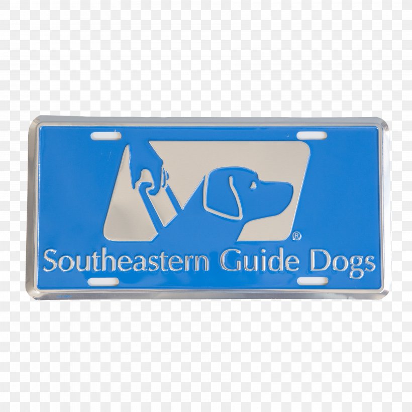 Southeastern Guide Dogs Inc Vehicle License Plates Palmetto, PNG, 3600x3600px, Southeastern Guide Dogs Inc, Blue, Brand, Car, Dog Download Free