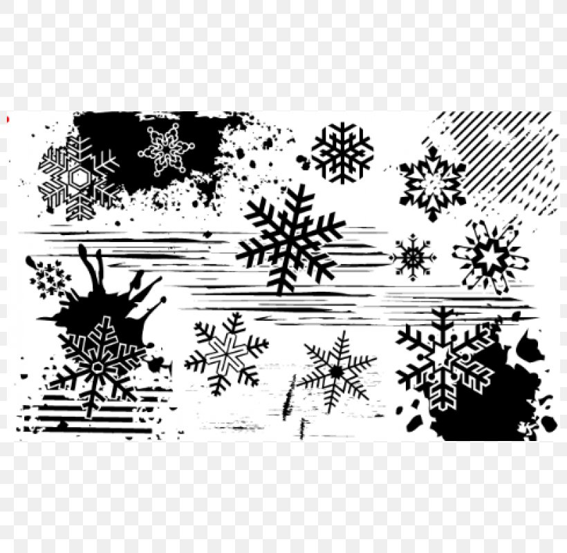 Snowflake Grunge Paper Rubber Stamp Art, PNG, 800x800px, Snowflake, Art, Black, Black And White, Brand Download Free