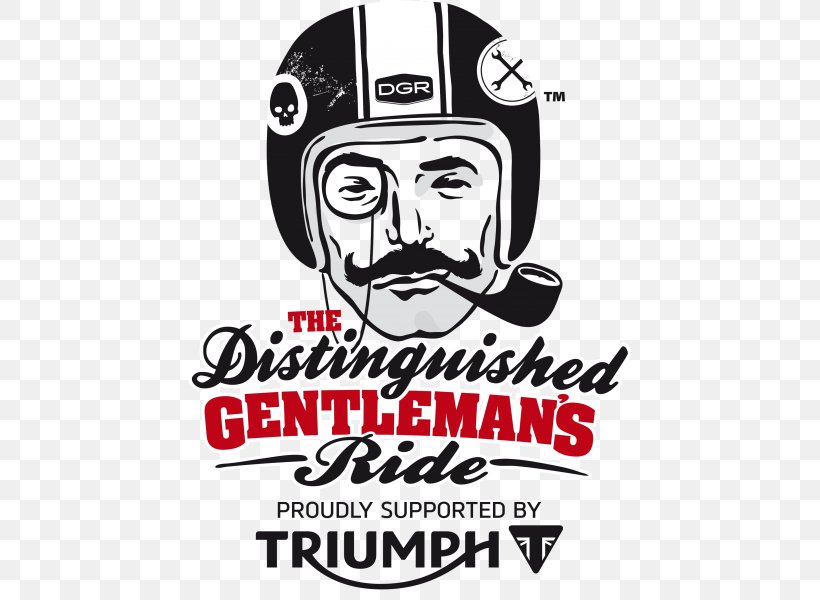 Distinguished Gentleman's Ride Triumph Motorcycles Ltd Café Racer Custom Motorcycle, PNG, 443x600px, 2017, Triumph Motorcycles Ltd, Area, Black And White, Brand Download Free