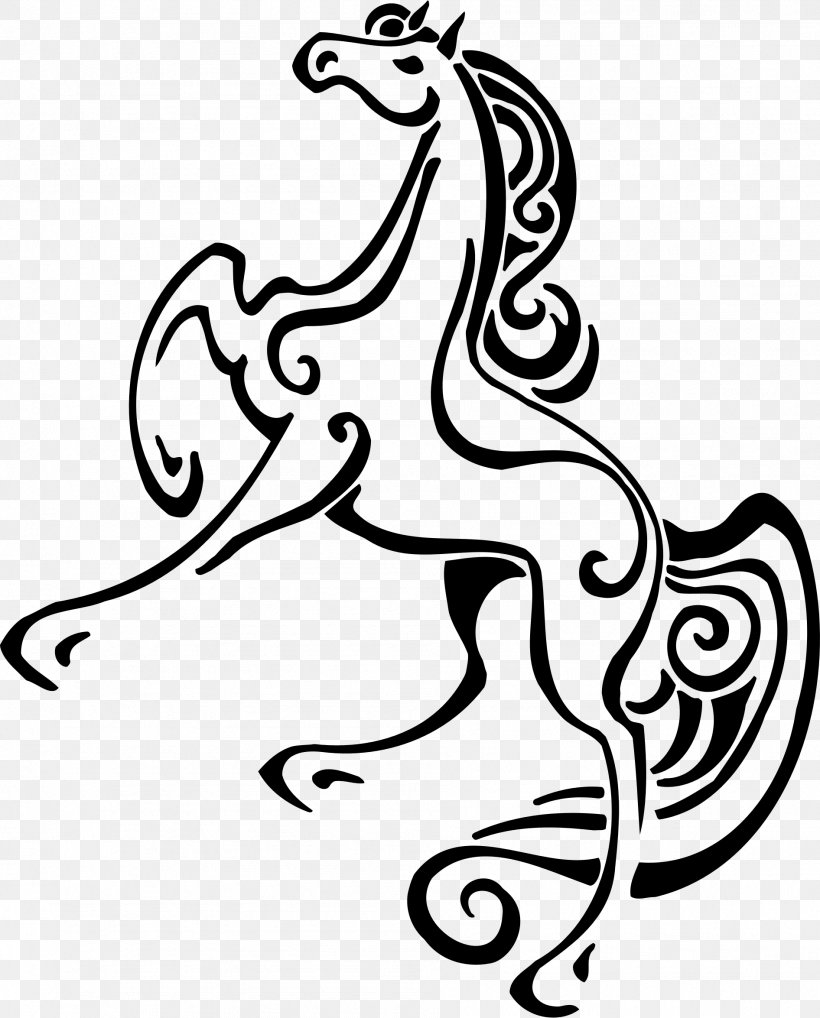 Horse Line Art Drawing Clip Art, PNG, 1892x2350px, Horse, Art, Artwork, Black, Black And White Download Free