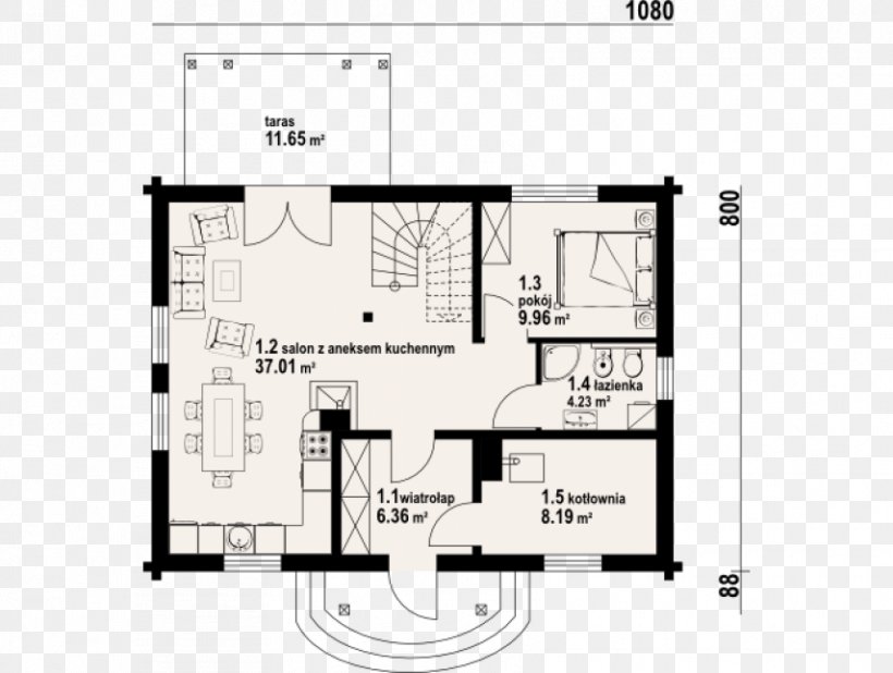 Floor Plan House Room Single Family Detached Home Square Meter