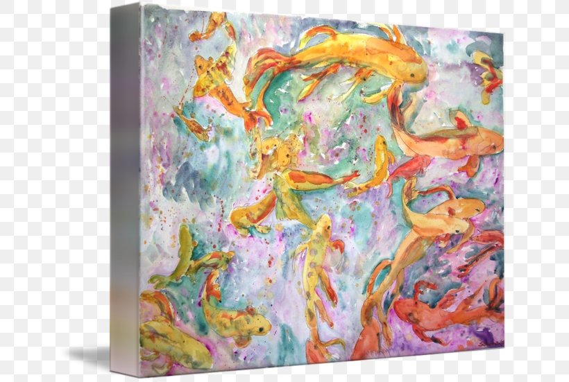 Koi Goldfish Painting Carp, PNG, 650x551px, Koi, Acrylic Paint, Art, Carp, Fin Download Free