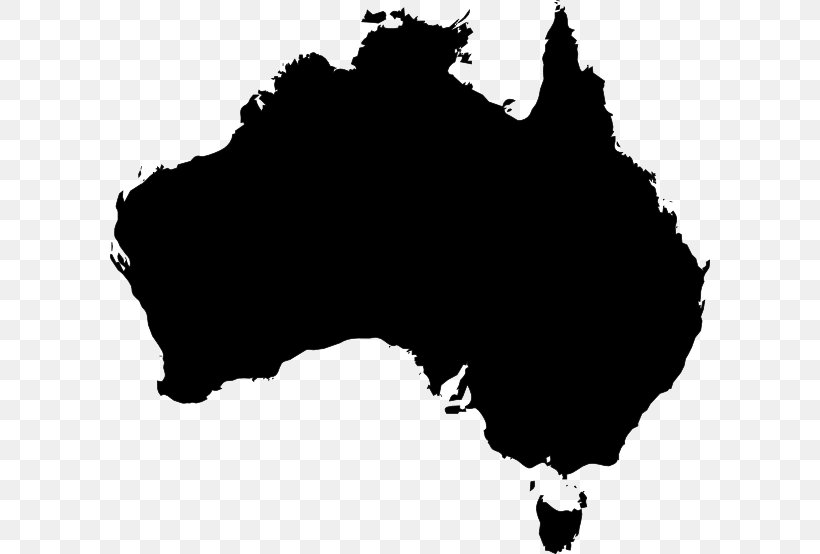 Australia Silhouette Royalty-free, PNG, 600x554px, Australia, Black, Black And White, Drawing, Monochrome Download Free