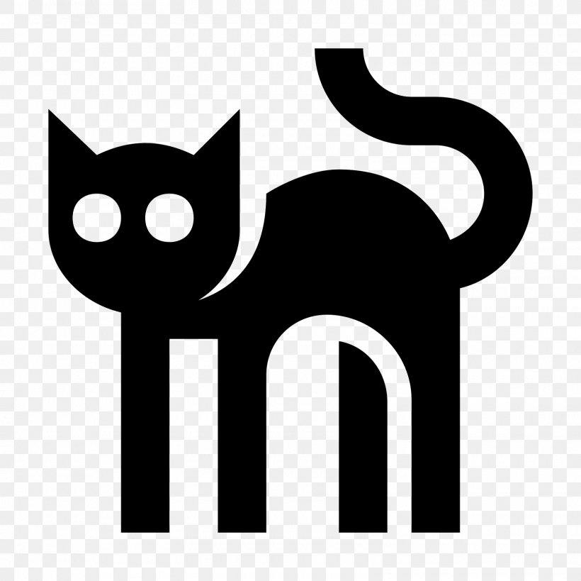 Black Cat Kitten, PNG, 1600x1600px, Cat, Animal, Black, Black And White, Black Cat Download Free
