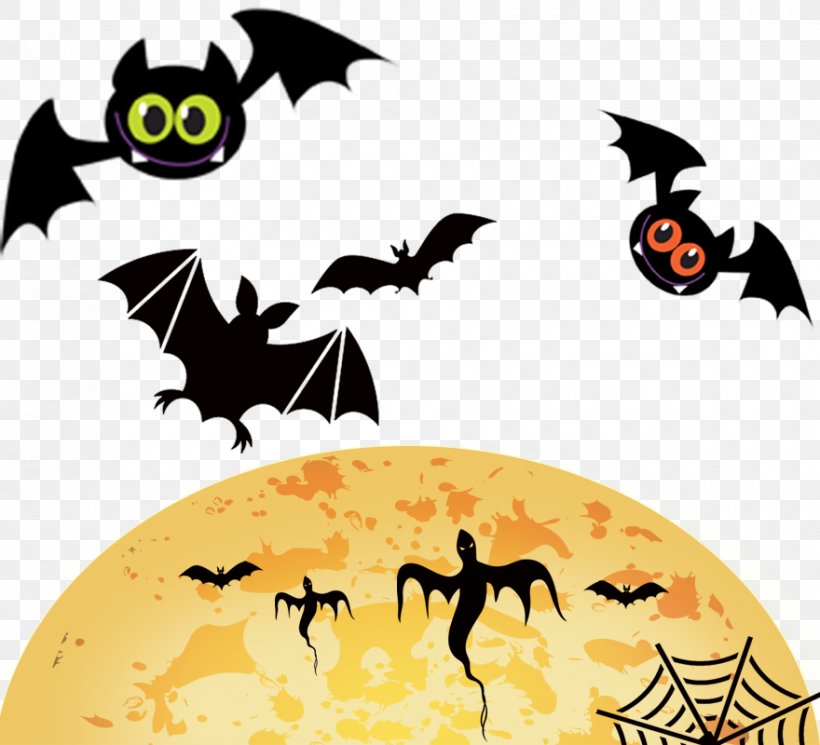 Halloween, PNG, 880x800px, Halloween, Bat, Beak, Cartoon, Christmas Download Free