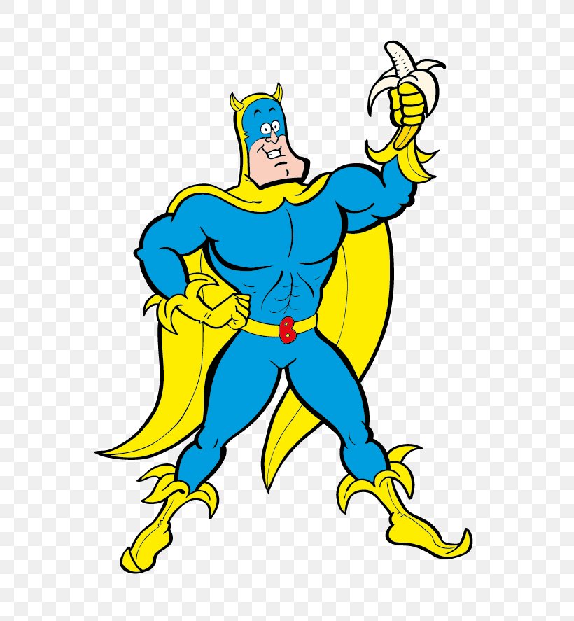 Bananaman Television Show Comics Cartoon, PNG, 592x887px, Bananaman, Andrew Garfield, Animated Series, Artwork, Banana Download Free