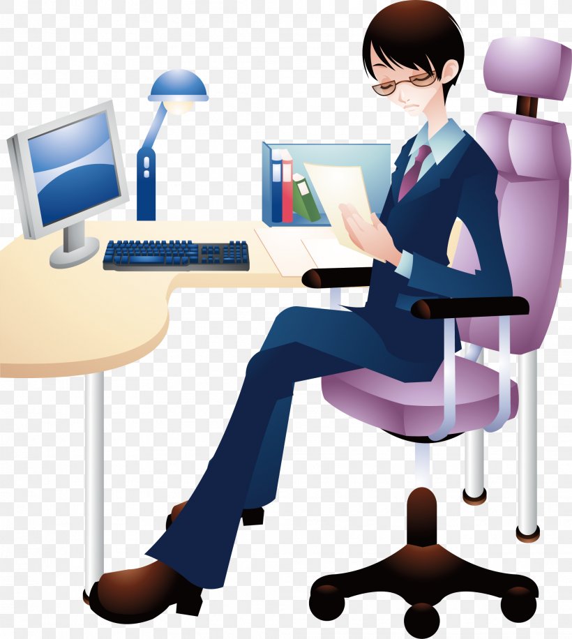 Cartoon Office Chair, PNG, 2069x2312px, Cartoon, Artworks, Business, Chair, Communication Download Free