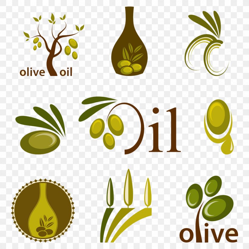 Olive Oil Logo, PNG, 1000x1000px, Olive, Flora, Flowering Plant, Food, Fruit Download Free