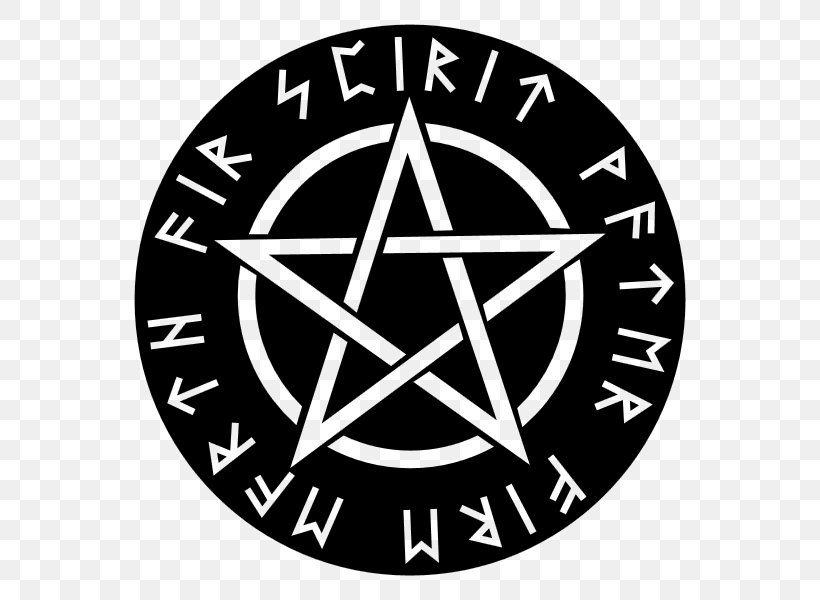 Wicca Pentagram Pentacle Witchcraft Clip Art, PNG, 600x600px, Wicca, Area, Black And White, Brand, Emblem Download Free