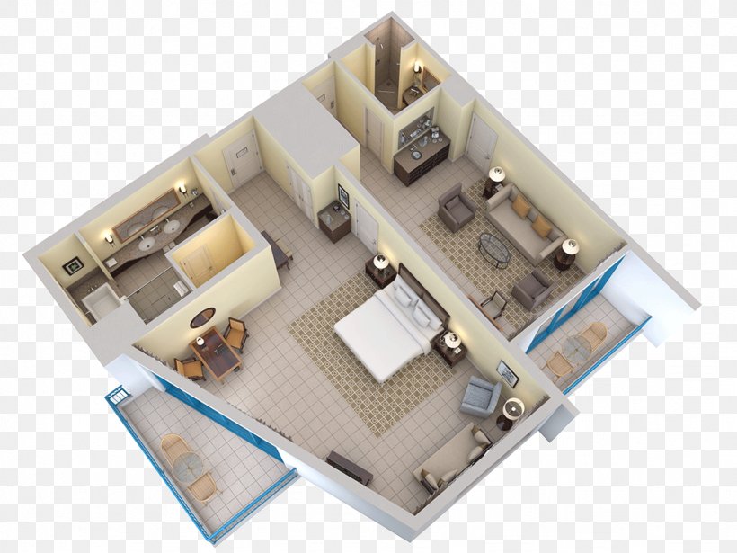 3D Floor Plan Staybridge Suites Hilton Barbados Resort, PNG, 1024x768px, 3d Floor Plan, Floor Plan, Bedroom, Hilton Barbados Resort, Hilton Hotels Resorts Download Free