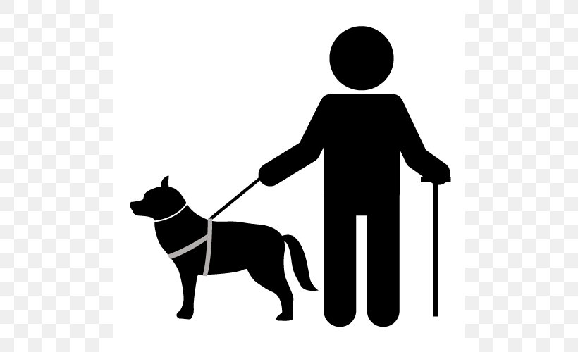 American Pit Bull Terrier Guide Dog Service Dog Clip Art, PNG, 500x500px, American Pit Bull Terrier, Black, Black And White, Carnivoran, Dog Download Free
