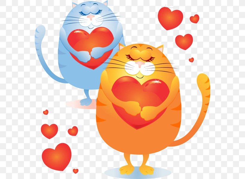 Cat Love Photography Euclidean Vector, PNG, 588x600px, Watercolor, Cartoon, Flower, Frame, Heart Download Free