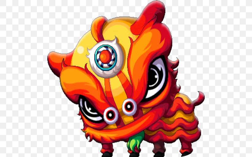 Lion Dance Lionhead Rabbit Chinese New Year Clip Art, PNG, 512x512px, Lion, Art, Cartoon, Chinese New Year, Costume Download Free