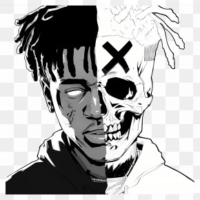 絵 xxxtentacion XXXTentacion Cardstock Print - Hip Hop and R&B Portraits by